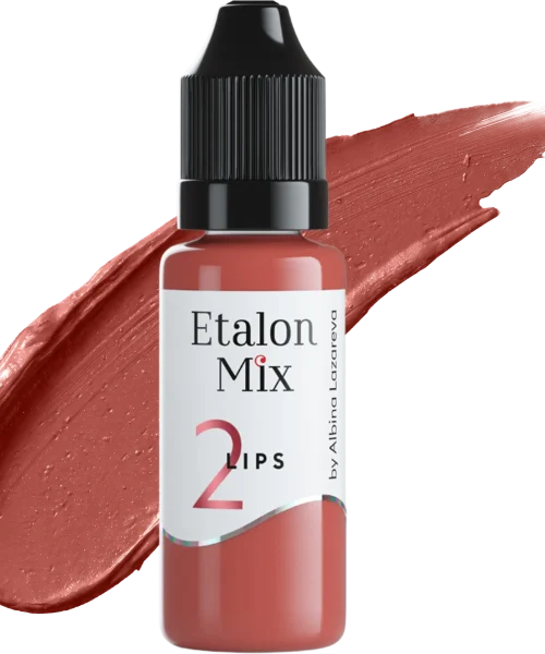 פיגמנט לשפתיים Pink Caramel  #2 (קרמל ורוד) -  Etalon Mix | סדרה היברידית 15 מ"ל