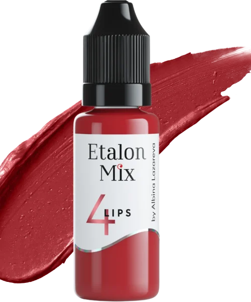 פיגמנט לשפתיים Red Velvet  #4 (קטיפה אדומה) -  Etalon Mix | סדרה היברידית 15 מ"ל