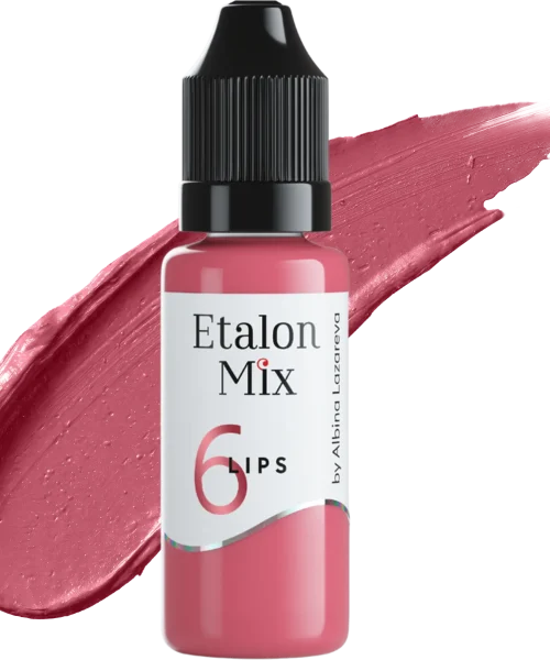 פיגמנט לשפתיים Dusty Rose  #6 (ורד מאובק) -  Etalon Mix | סדרה היברידית 15 מ"ל