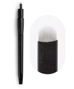 סט כלים חד פעמי (10יח)  - קוטר  0.2 U18 ראש שחור